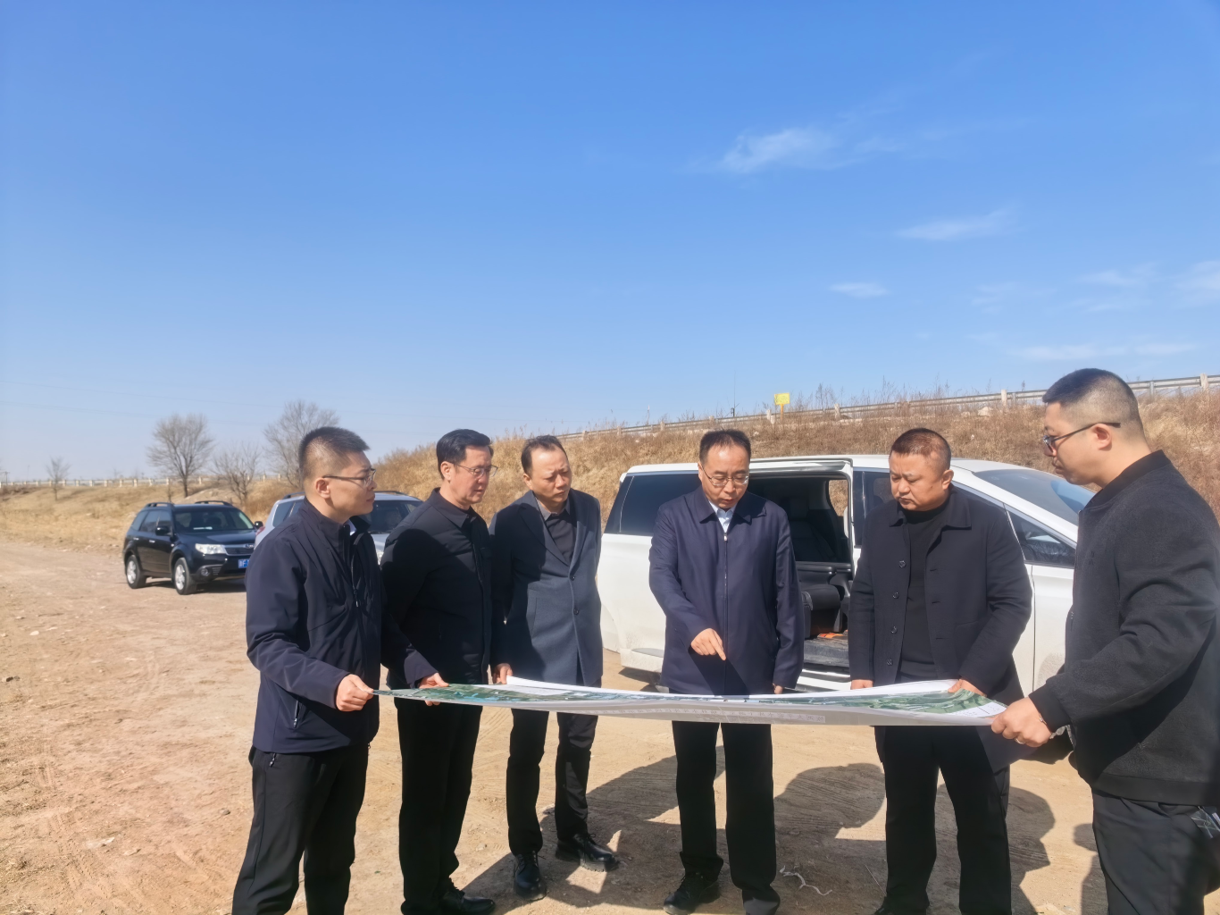 朔州市政府調(diào)研朔城區(qū)恢河太平窯水庫下游至東榆林水庫庫區(qū)段河道治理工程