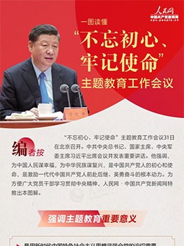 一圖讀懂“不忘初心、牢記使命”主題教育工作會(huì)議
